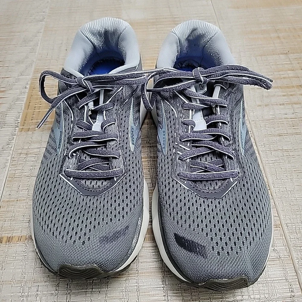 Brooks Ghost 12 Running Shoes - 1203051B007 - Grey - Women's Size 9.5 Medium